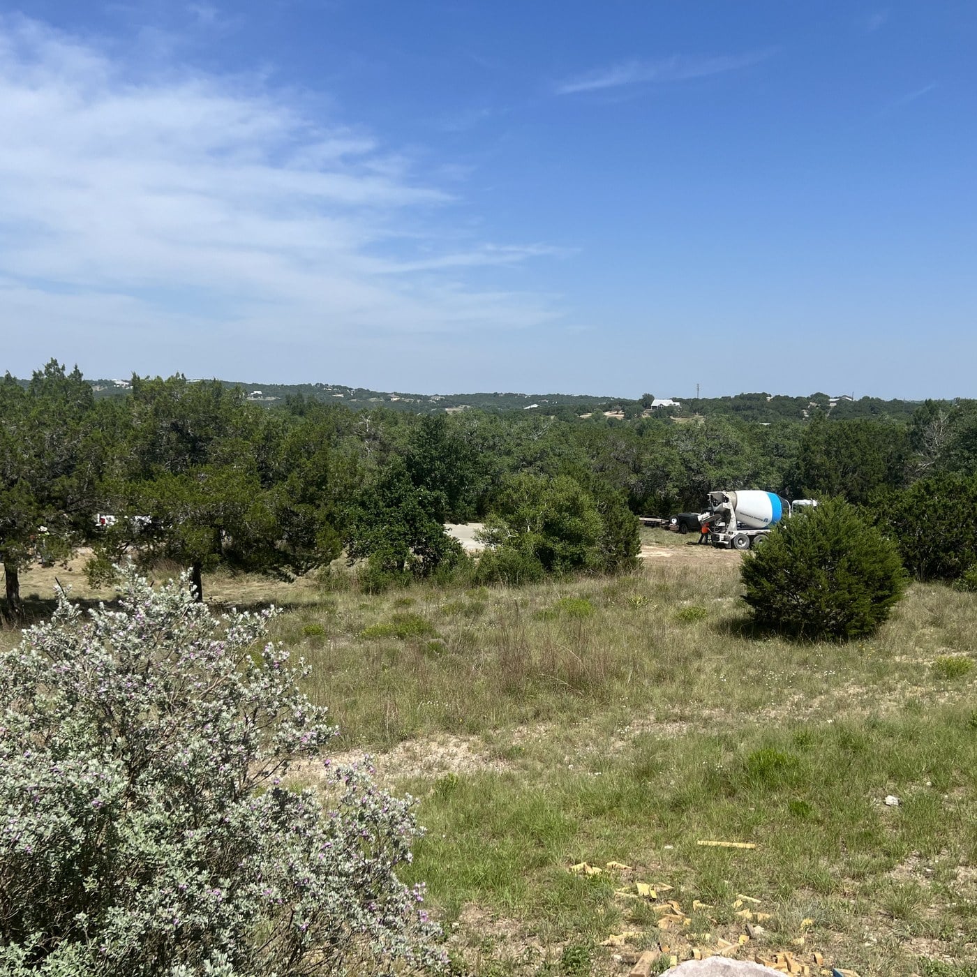 HORRORble set build: site cleared in the Hill Country